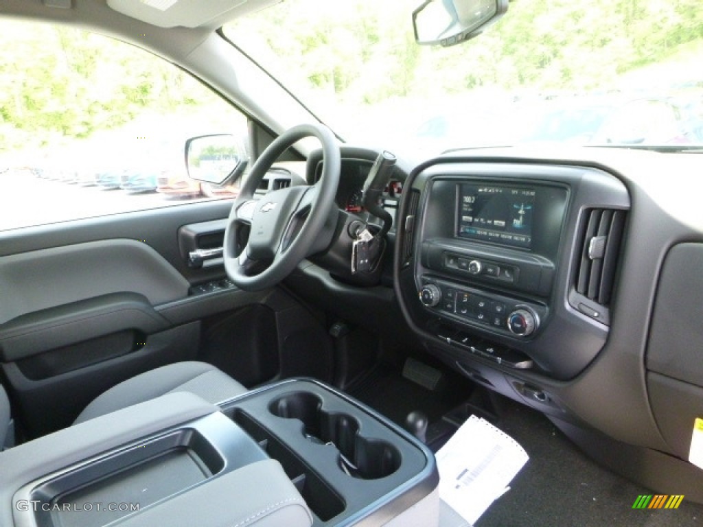 2017 Silverado 1500 Custom Double Cab 4x4 - Black / Dark Ash/Jet Black photo #11