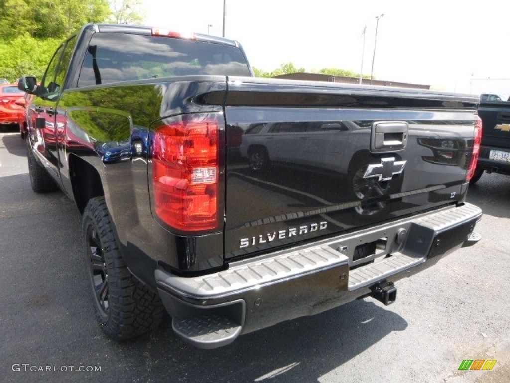 2017 Silverado 1500 LT Double Cab 4x4 - Black / Jet Black photo #3