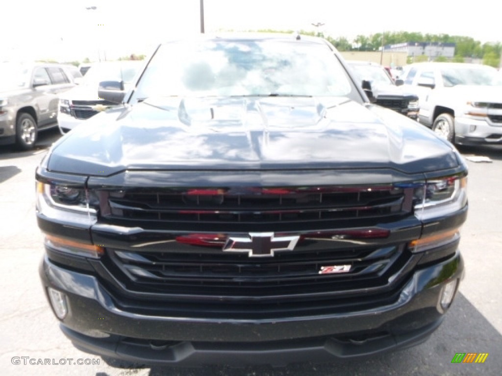 2017 Silverado 1500 LT Double Cab 4x4 - Black / Jet Black photo #8