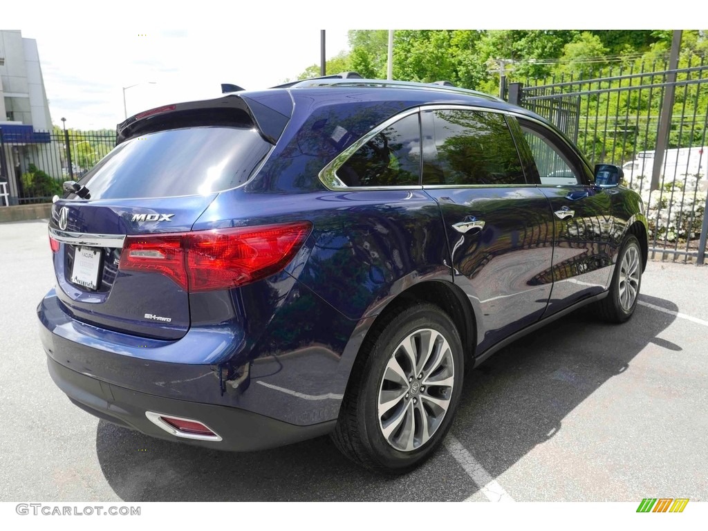 2015 MDX SH-AWD Technology - Fathom Blue Pearl / Graystone photo #4