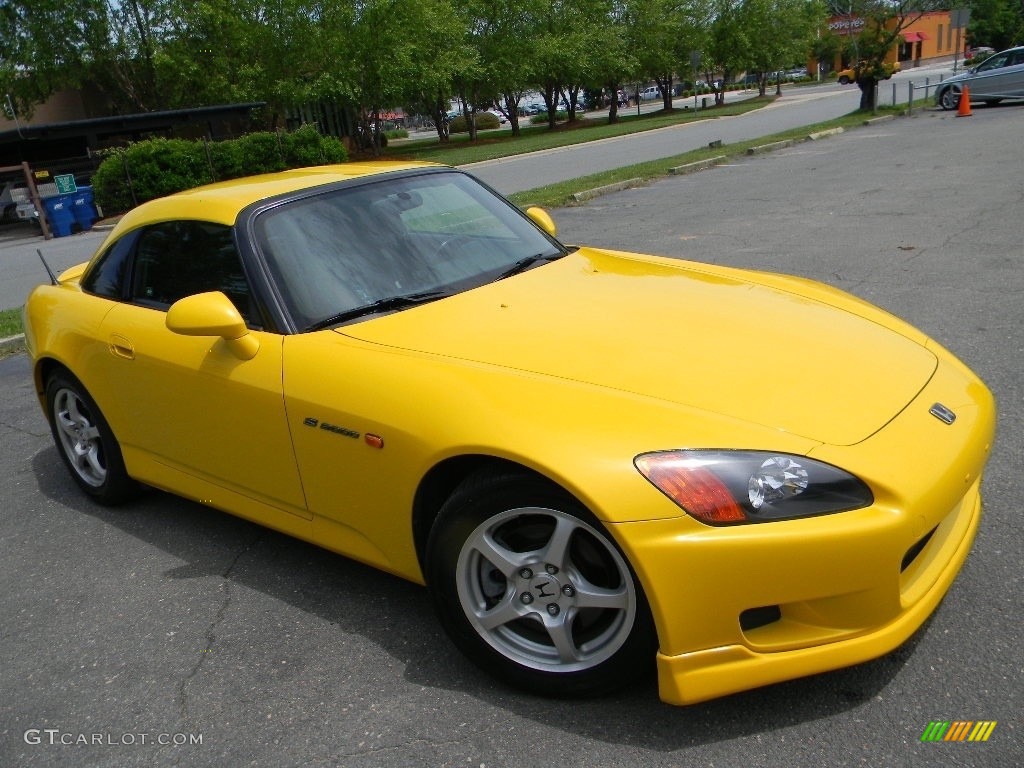 2001 S2000 Roadster - Spa Yellow / Black photo #3
