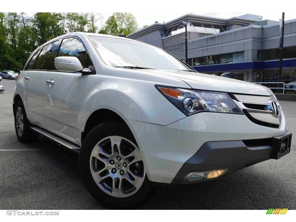 Aspen White Pearl 2009 Acura MDX Technology Exterior Photo #120457661
