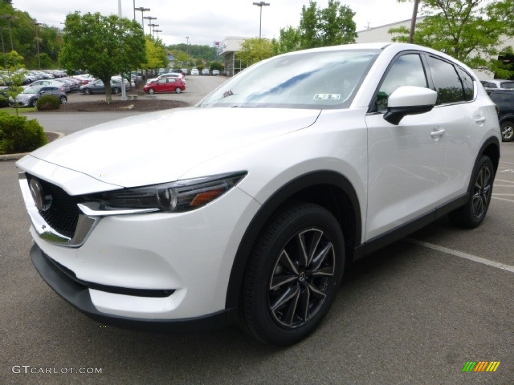 Crystal White Pearl 2017 Mazda CX-5 Grand Touring AWD Exterior Photo #120458642