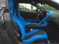 2017 Chevrolet Corvette Tension Blue Two-Tone Interior Front Seat Photo