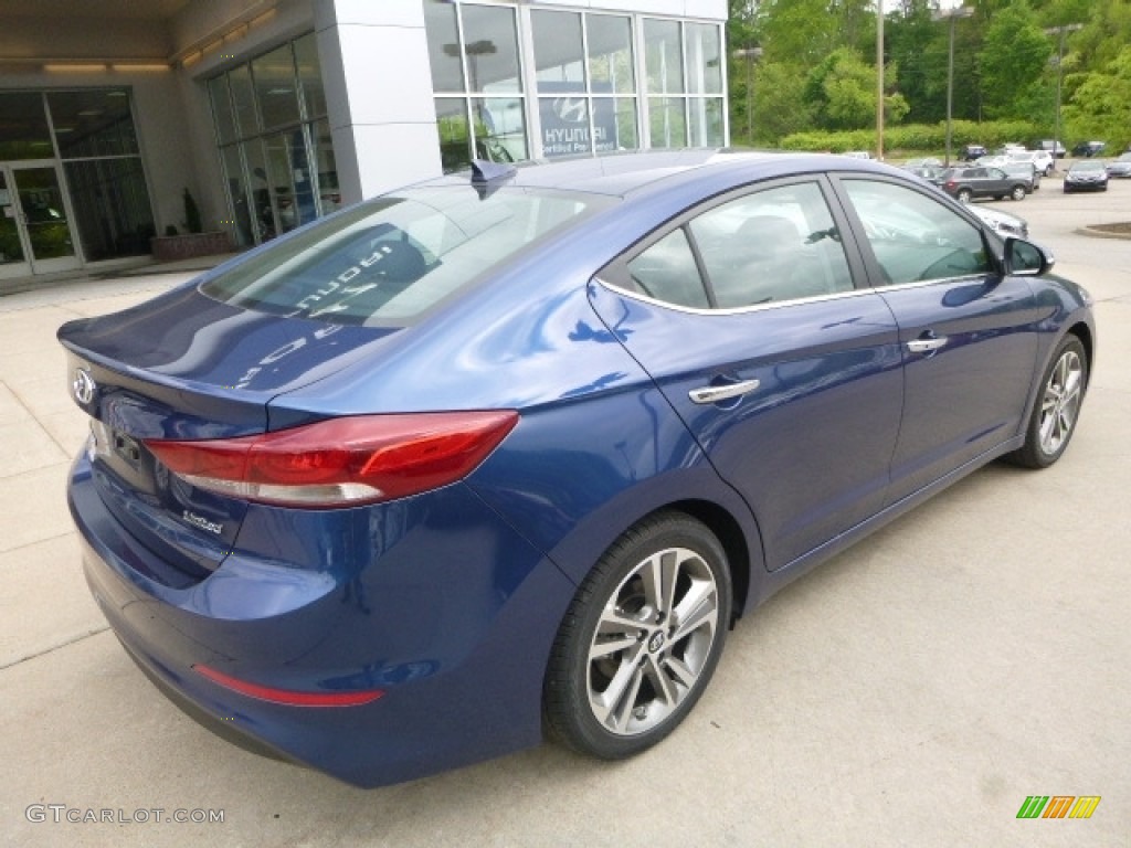 2017 Elantra Limited - Lakeside Blue / Black photo #2