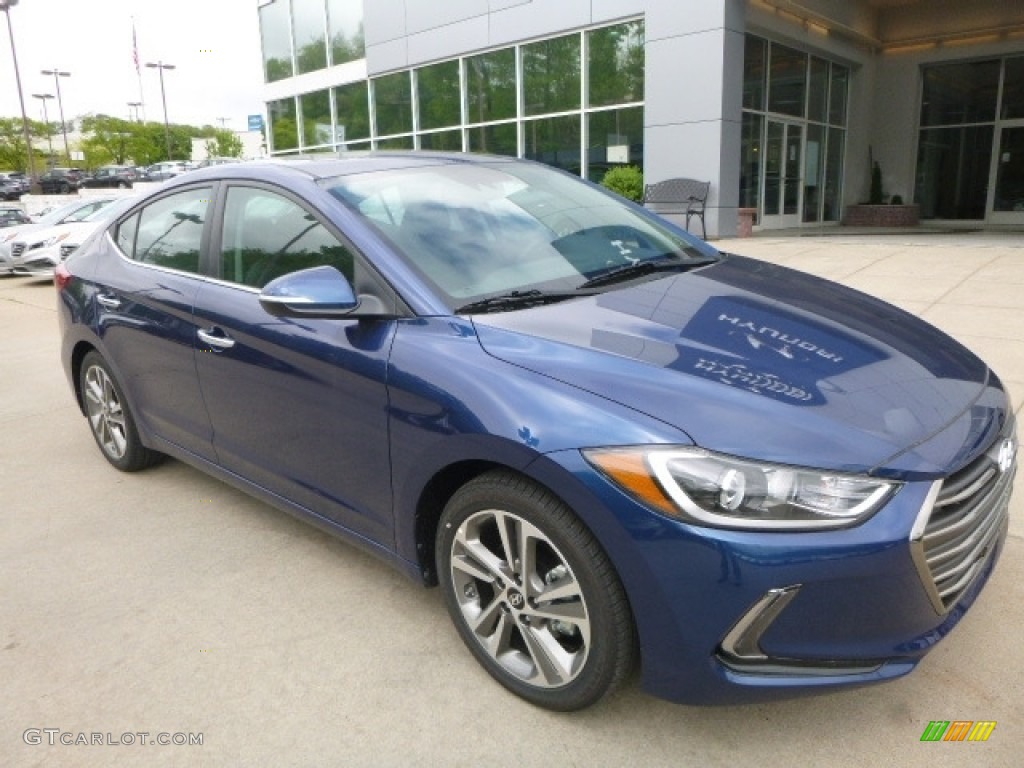 2017 Elantra Limited - Lakeside Blue / Black photo #3