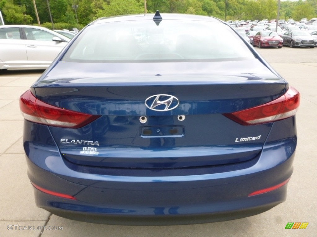 2017 Elantra Limited - Lakeside Blue / Black photo #6