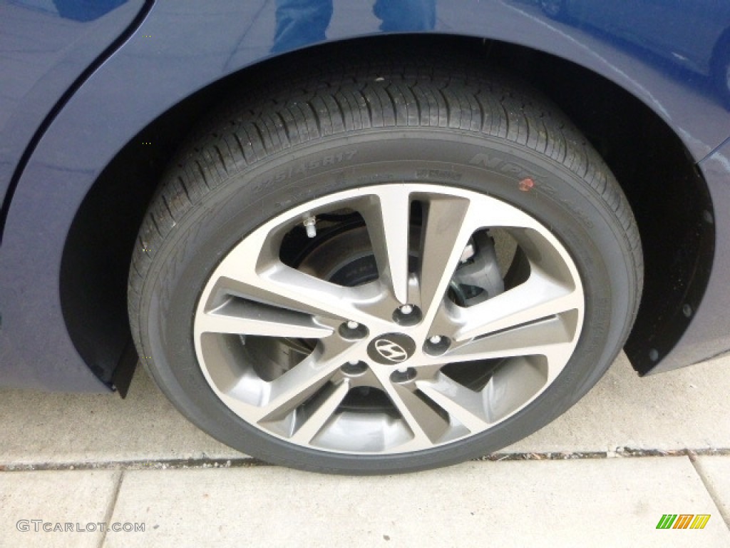 2017 Elantra Limited - Lakeside Blue / Black photo #7