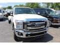 2011 Oxford White Ford F350 Super Duty Lariat Crew Cab 4x4 Dually  photo #10