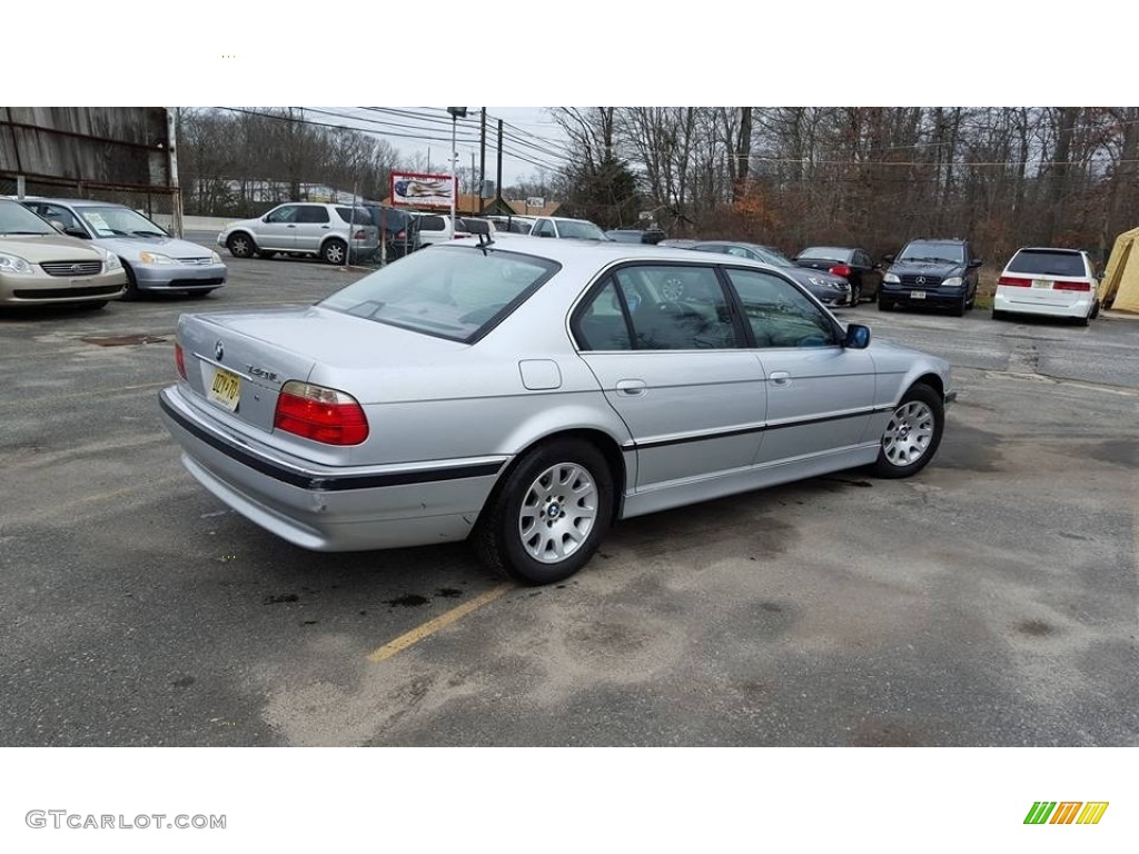 2001 7 Series 740iL Sedan - Titanium Silver Metallic / Black photo #7