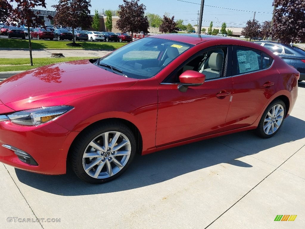 2017 MAZDA3 Grand Touring 4 Door - Soul Red Metallic / Parchment photo #1