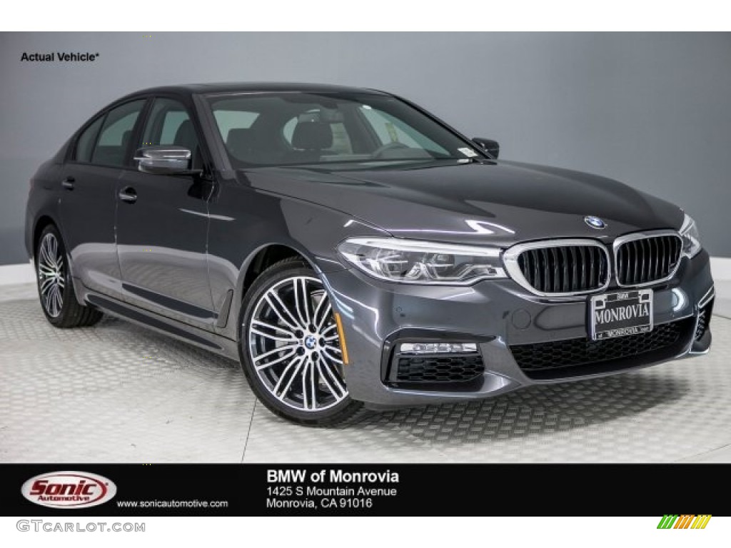 2017 5 Series 540i Sedan - Dark Graphite Metallic / Black photo #1
