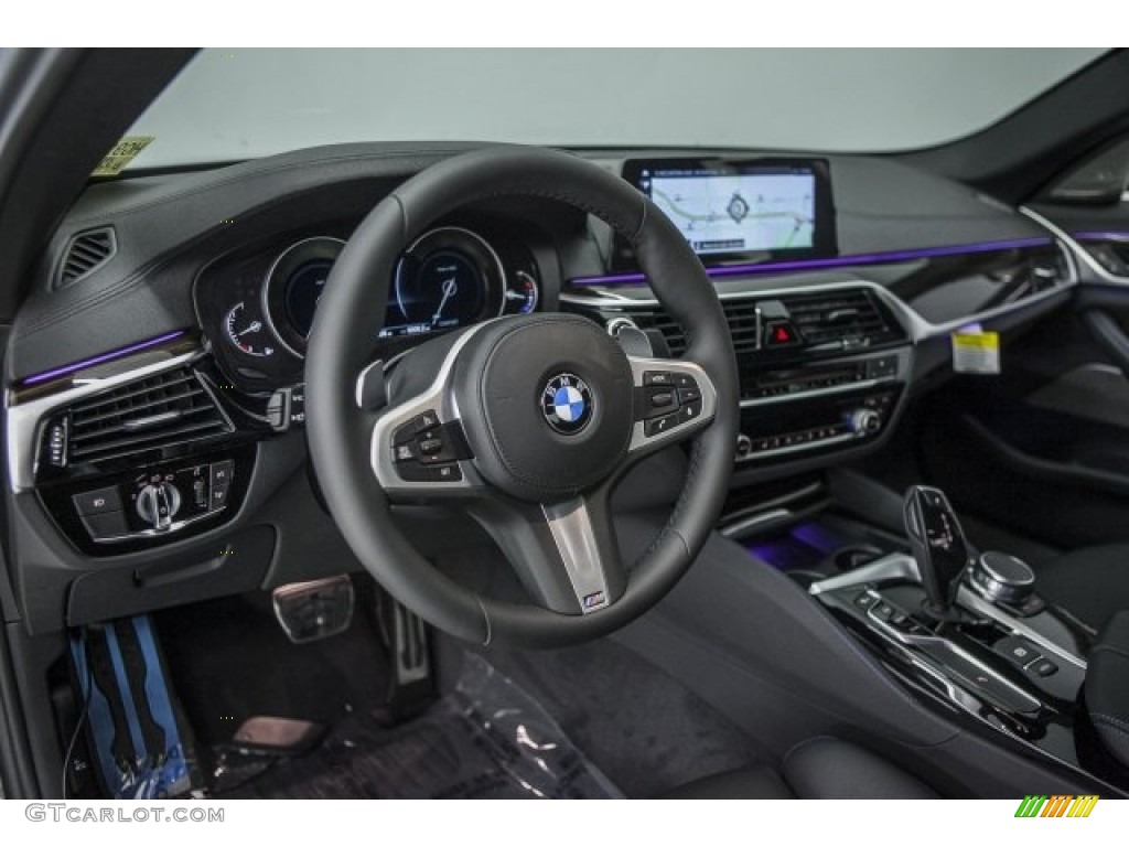 2017 5 Series 540i Sedan - Dark Graphite Metallic / Black photo #6