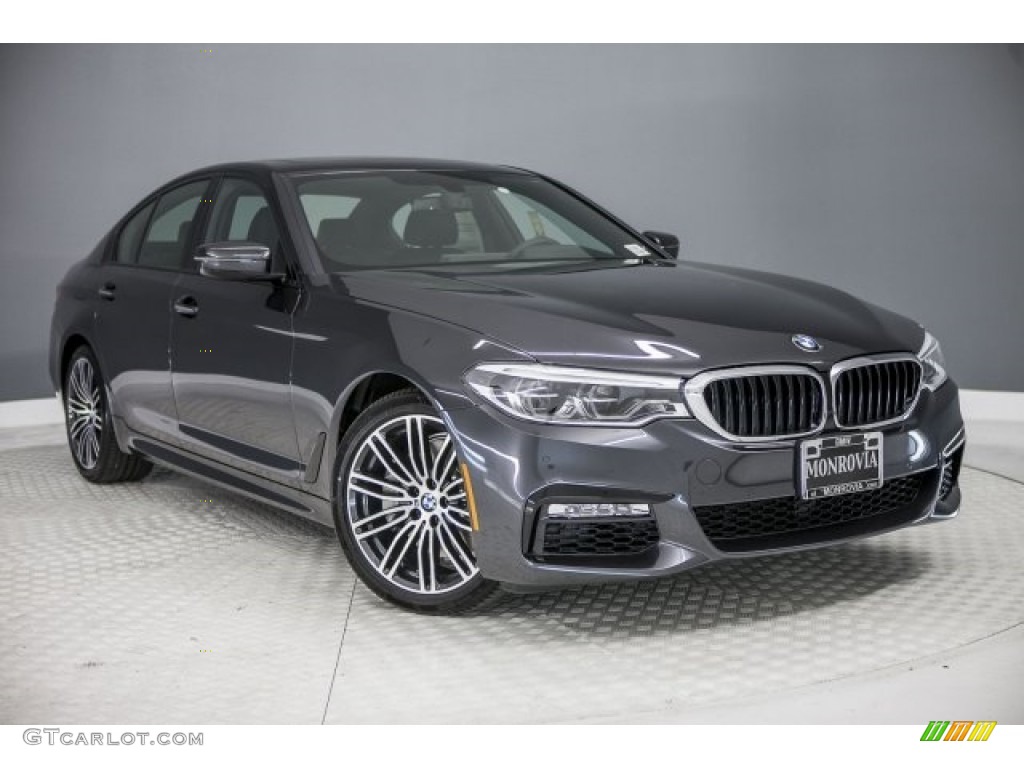 2017 5 Series 540i Sedan - Dark Graphite Metallic / Black photo #12