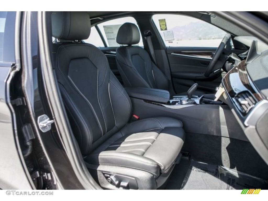 2017 5 Series 530i Sedan - Dark Graphite Metallic / Black photo #2