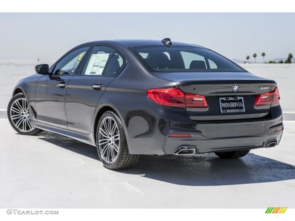 2017 5 Series 530i Sedan - Dark Graphite Metallic / Black photo #3