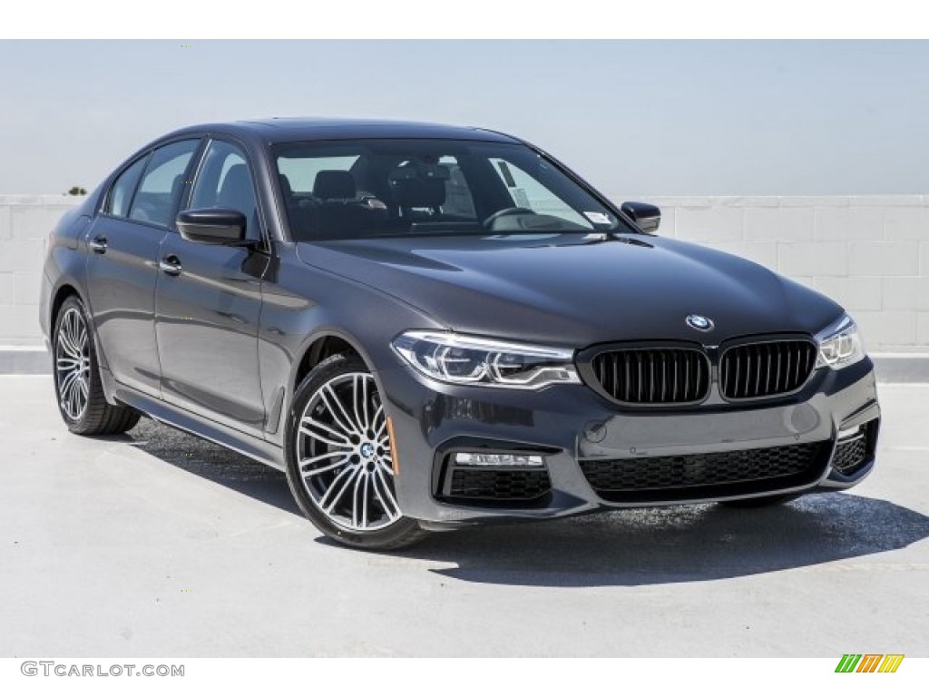 2017 5 Series 530i Sedan - Dark Graphite Metallic / Black photo #12
