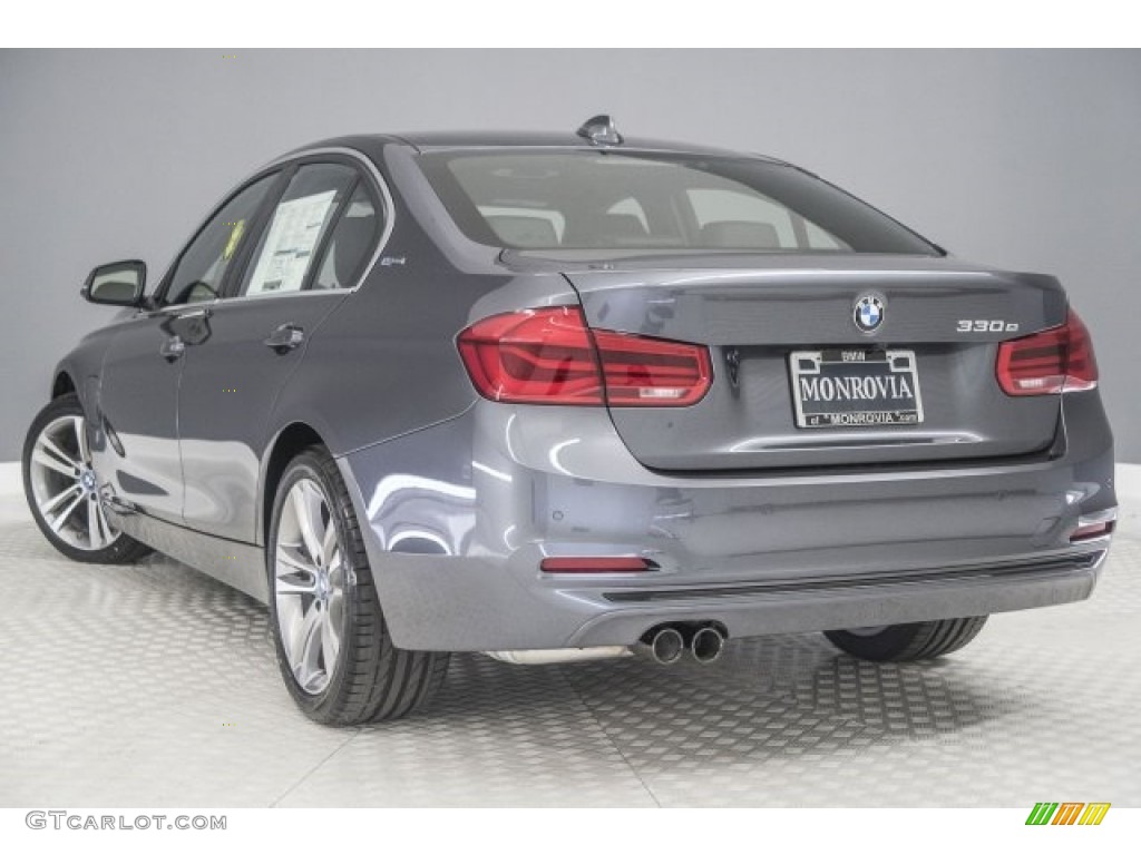 2017 3 Series 330e iPerfomance Sedan - Mineral Grey Metallic / Black photo #3