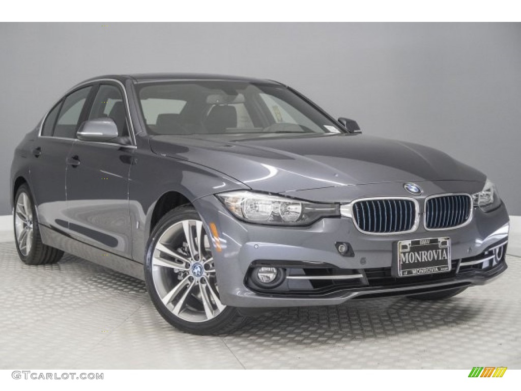 2017 3 Series 330e iPerfomance Sedan - Mineral Grey Metallic / Black photo #12