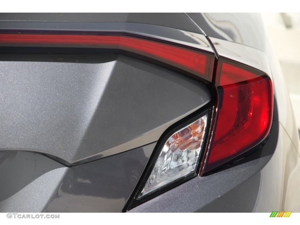 2017 Civic LX Coupe - Modern Steel Metallic / Black/Gray photo #4