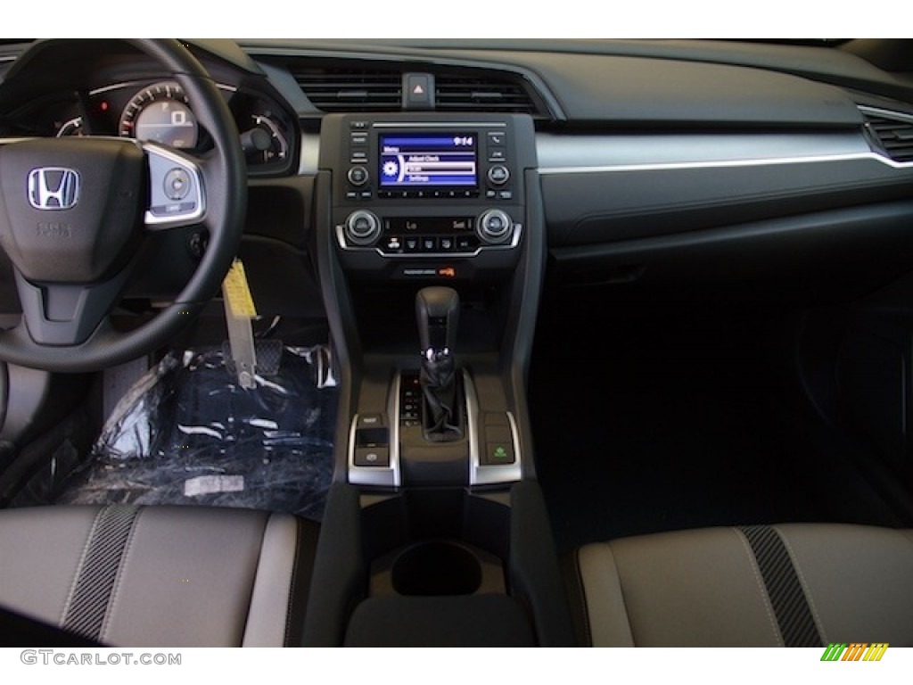 2017 Civic LX Coupe - Modern Steel Metallic / Black/Gray photo #11