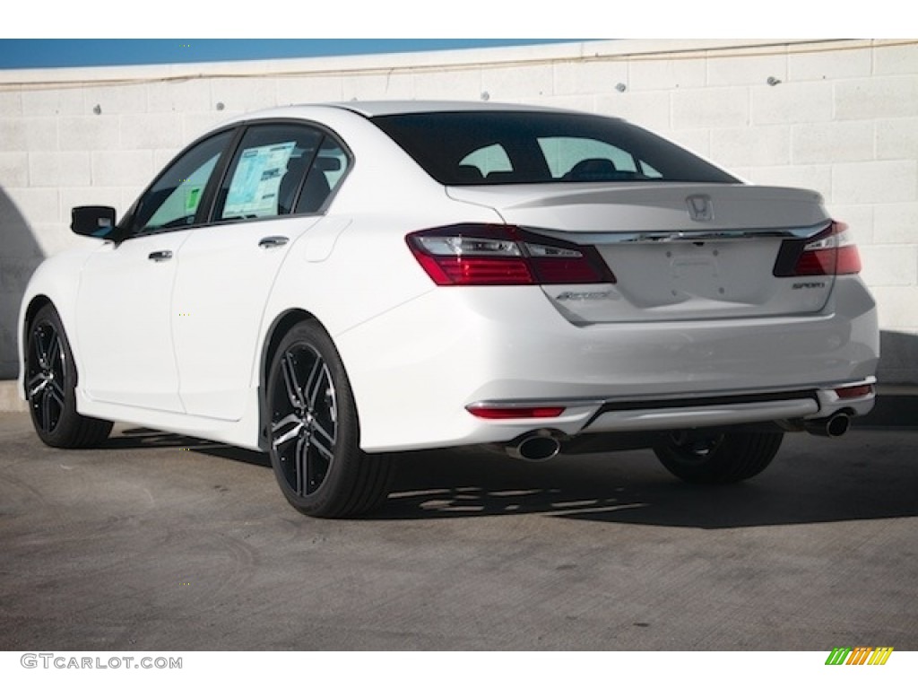 2017 Accord Sport Sedan - White Orchid Pearl / Black photo #2