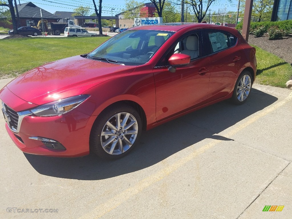 2017 MAZDA3 Grand Touring 5 Door - Soul Red Metallic / Parchment photo #1