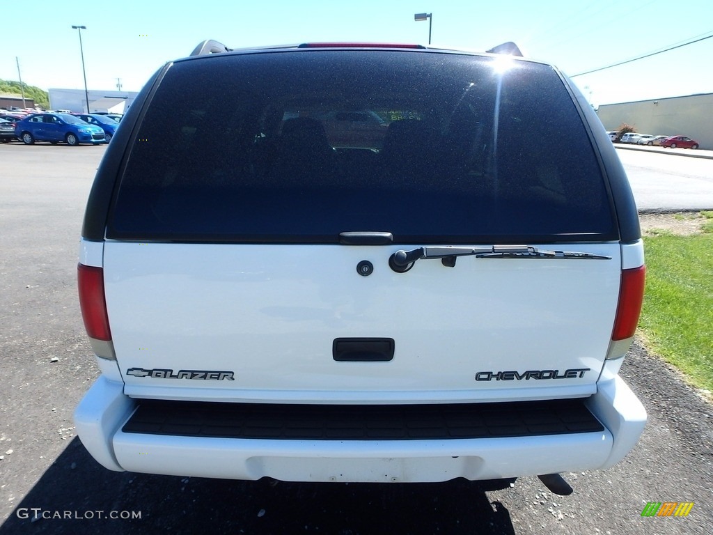 2000 Blazer LS 4x4 - Summit White / Beige photo #3