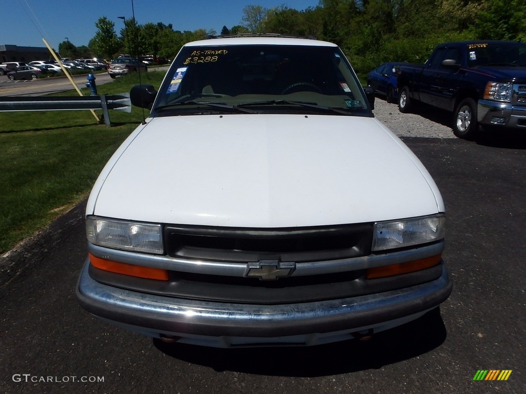 2000 Blazer LS 4x4 - Summit White / Beige photo #6