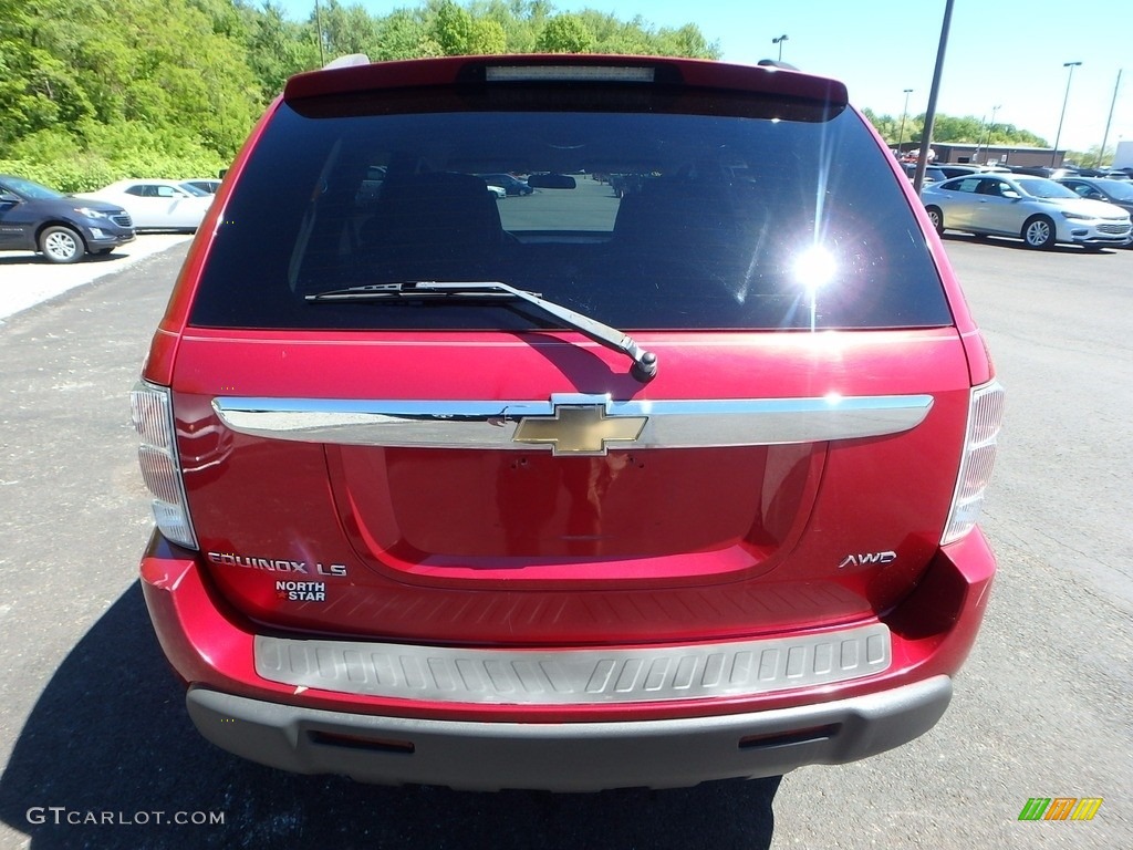 2005 Equinox LS AWD - Salsa Red Metallic / Light Gray photo #3