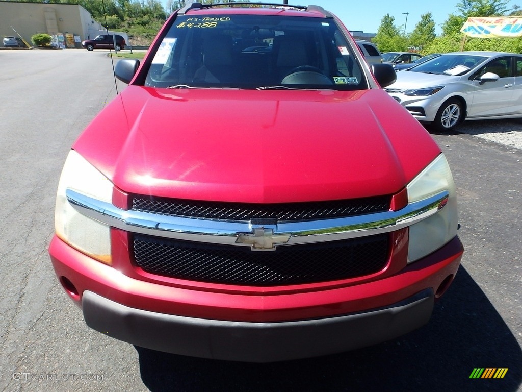 2005 Equinox LS AWD - Salsa Red Metallic / Light Gray photo #6