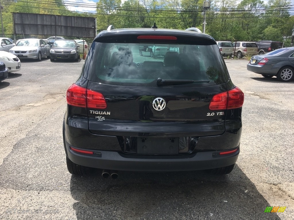 2012 Tiguan SEL - Deep Black Metallic / Beige photo #5