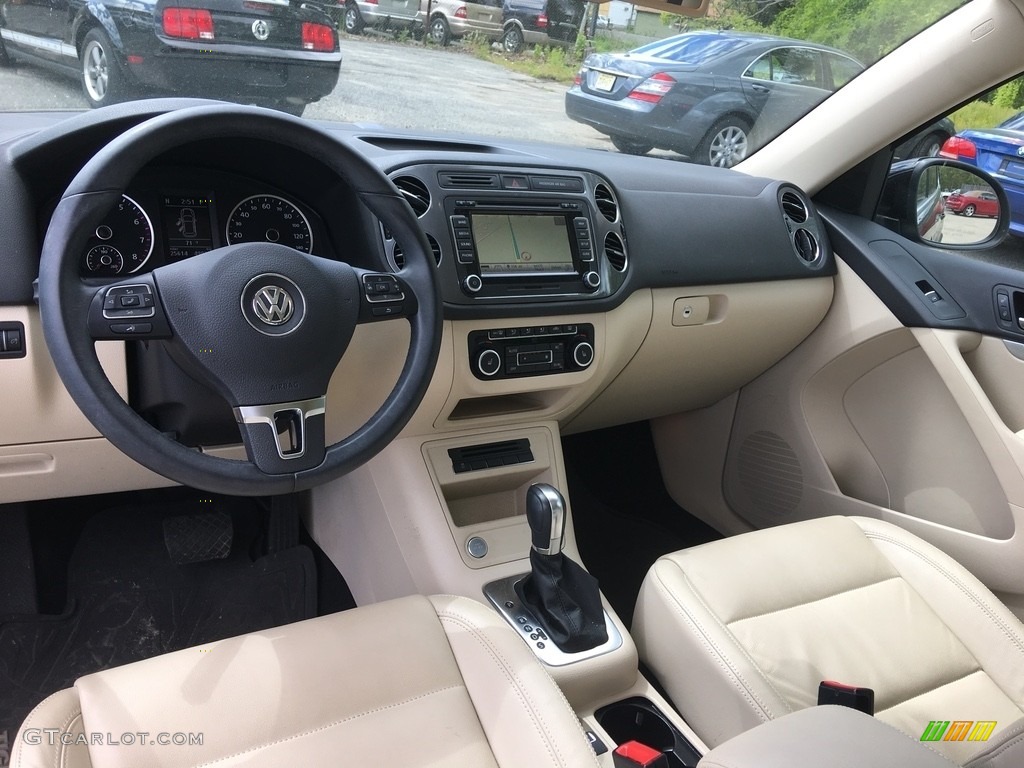 2012 Tiguan SEL - Deep Black Metallic / Beige photo #9
