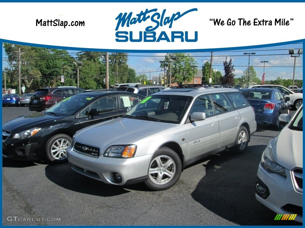 2004 Outback 3.0 L.L.Bean Edition Wagon - Silver Stone Metallic / Beige photo #1