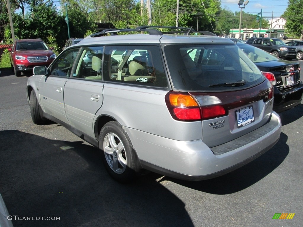 2004 Outback 3.0 L.L.Bean Edition Wagon - Silver Stone Metallic / Beige photo #3