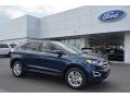 Blue Jeans Metallic 2017 Ford Edge SEL