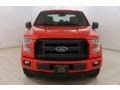2015 Race Red Ford F150 XL SuperCab 4x4  photo #2