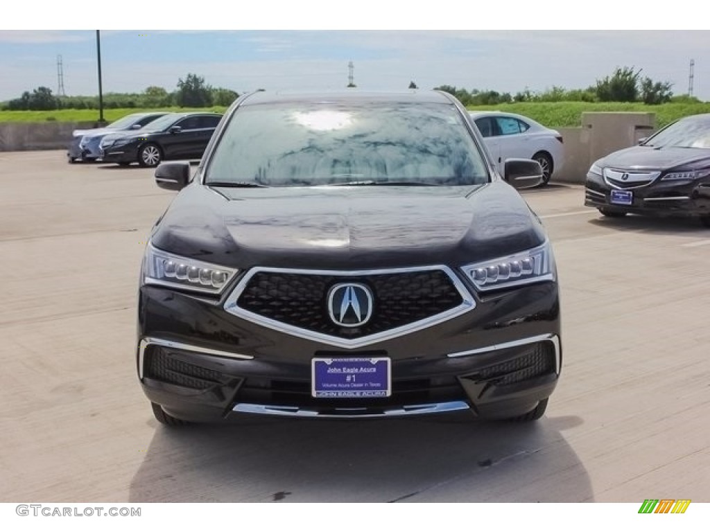 2017 MDX Technology - Crystal Black Pearl / Parchment photo #2