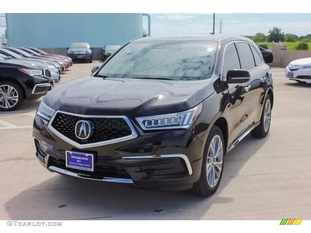 2017 MDX Technology - Crystal Black Pearl / Parchment photo #3