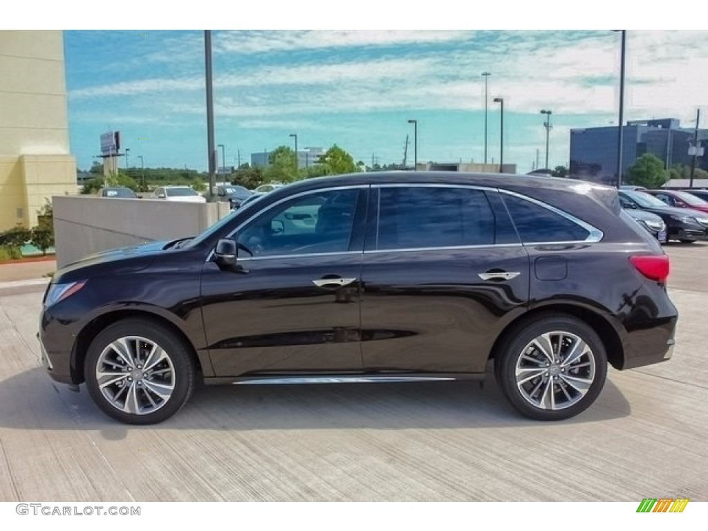 2017 MDX Technology - Crystal Black Pearl / Parchment photo #4