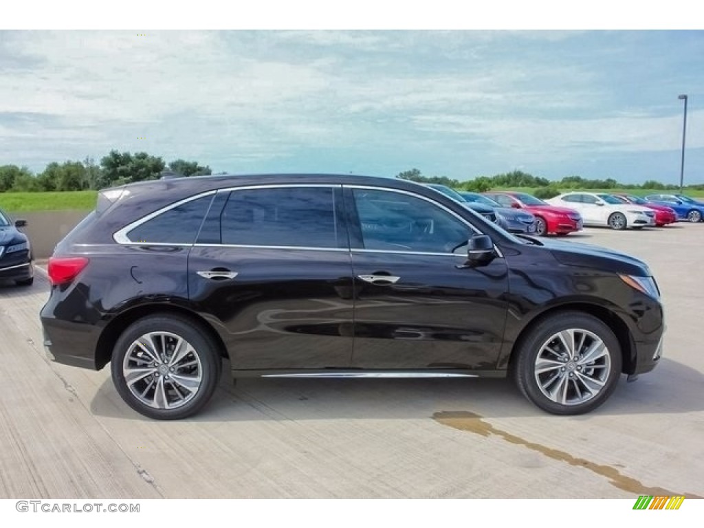 2017 MDX Technology - Crystal Black Pearl / Parchment photo #8