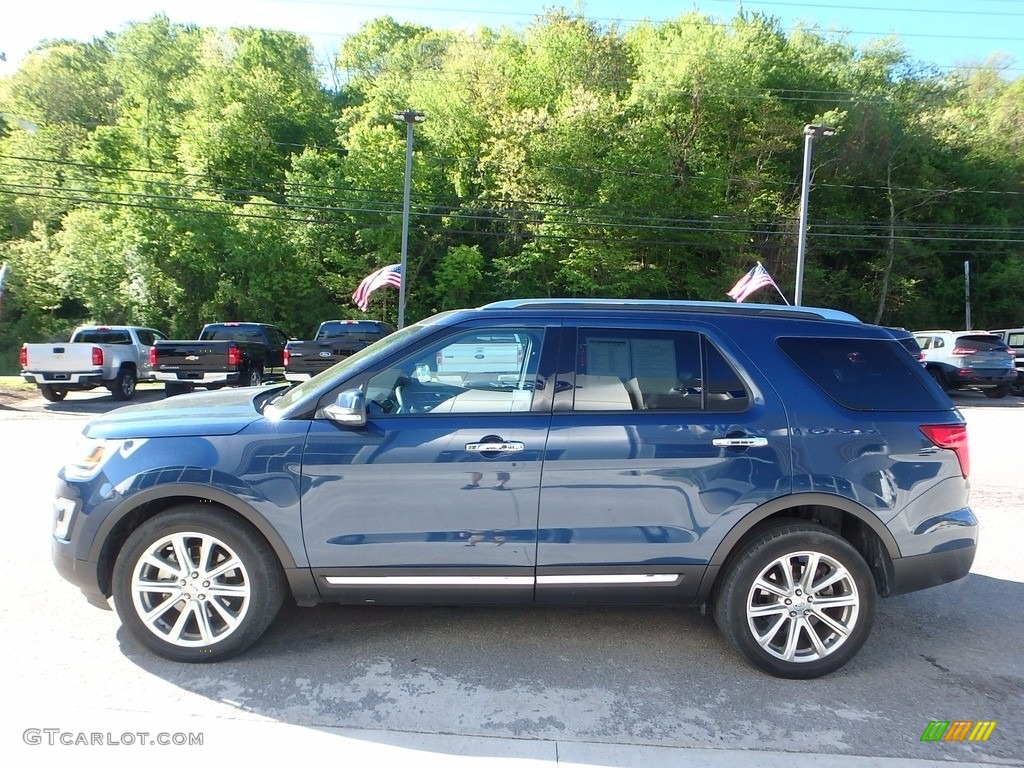 2017 Explorer Limited 4WD - Blue Jeans / Ebony Black photo #6