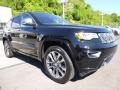 2017 Diamond Black Crystal Pearl Jeep Grand Cherokee Overland 4x4  photo #2