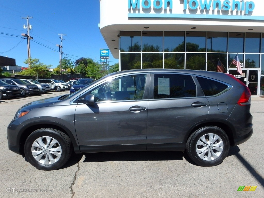 2014 CR-V EX AWD - Polished Metal Metallic / Gray photo #2