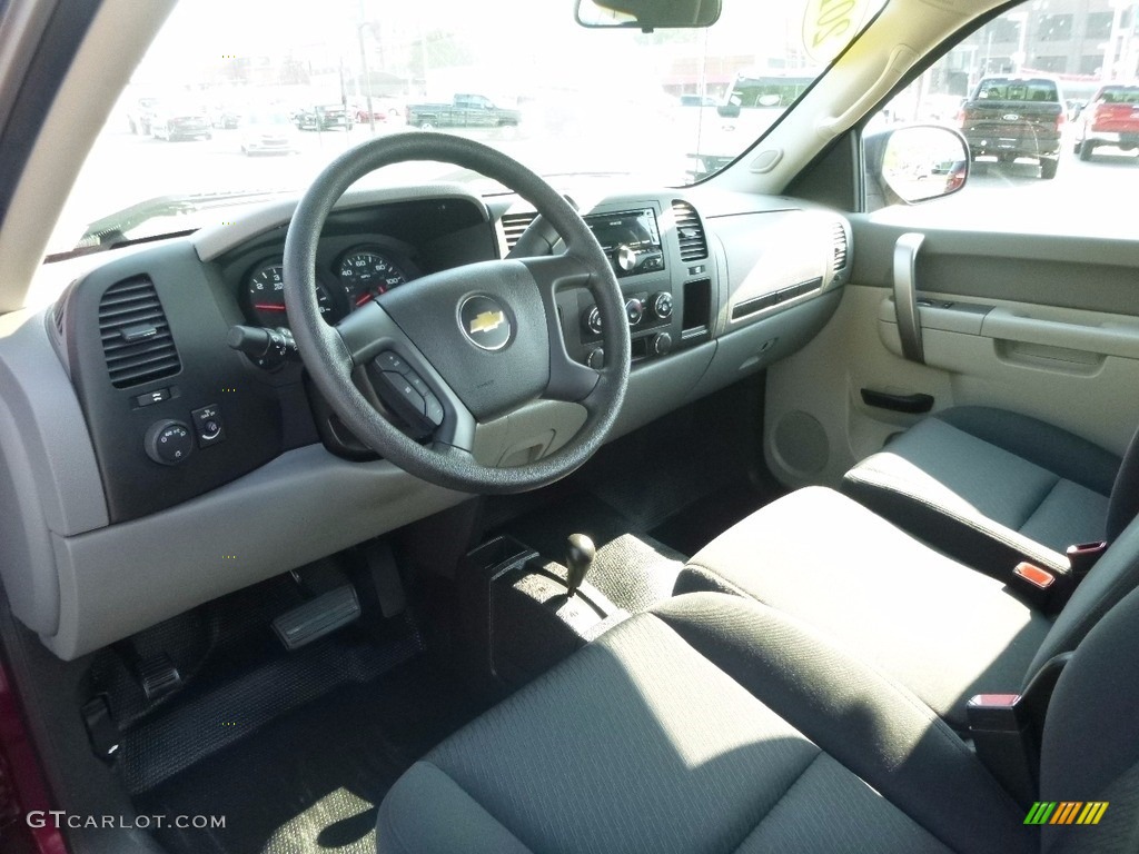 2013 Silverado 1500 Work Truck Regular Cab 4x4 - Deep Ruby Metallic / Dark Titanium photo #14