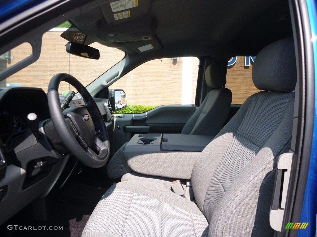 2017 F150 XLT SuperCab 4x4 - Lightning Blue / Earth Gray photo #10