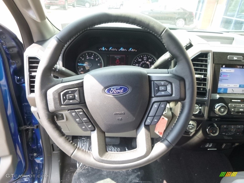 2017 F150 XLT SuperCab 4x4 - Lightning Blue / Earth Gray photo #15