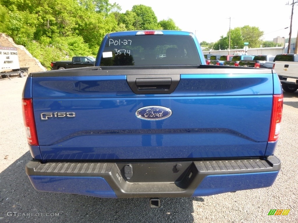 2017 F150 XL SuperCab 4x4 - Lightning Blue / Black photo #3