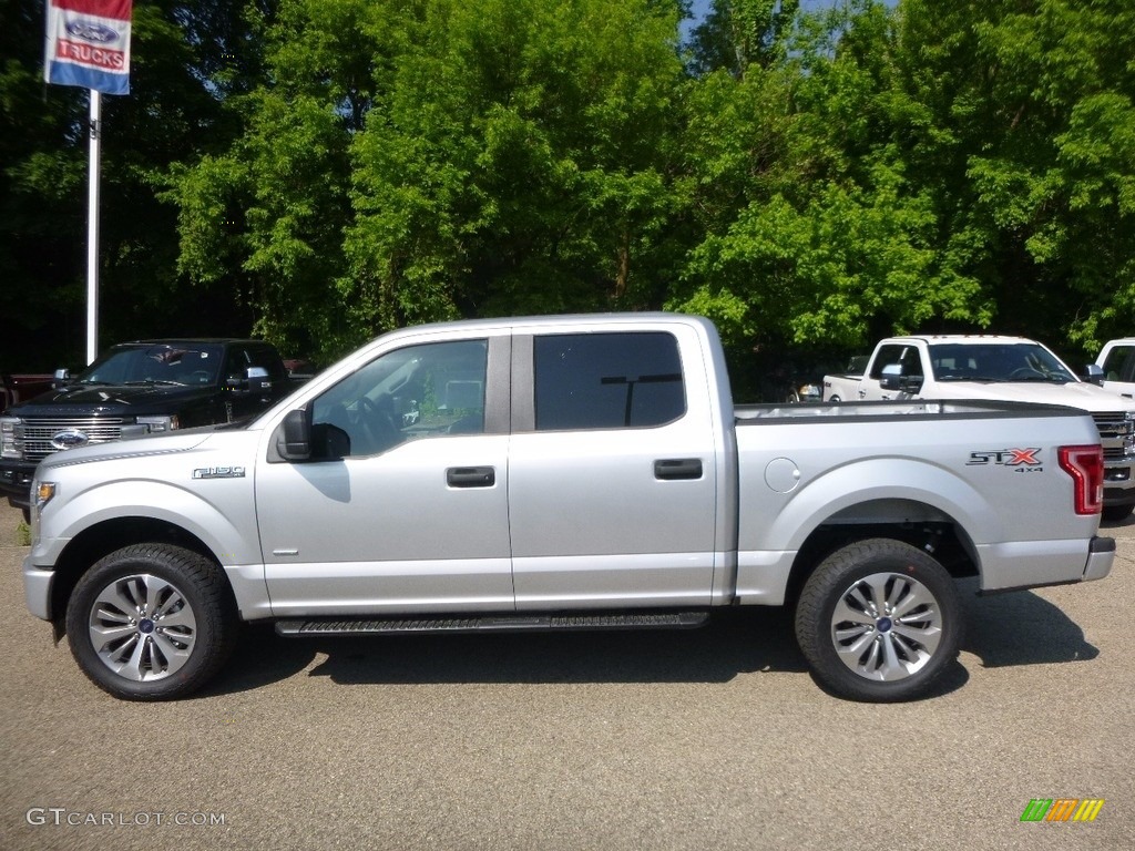 2017 F150 XL SuperCrew 4x4 - Ingot Silver / Black photo #5