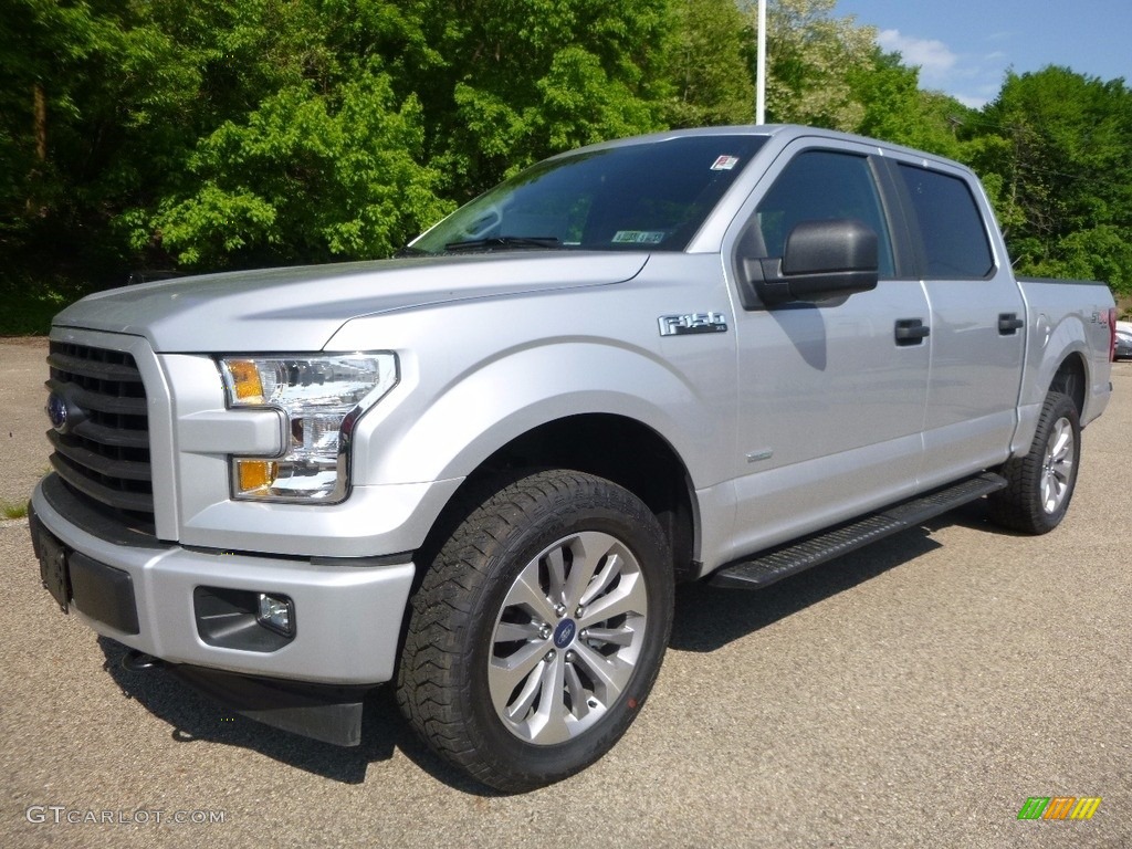 2017 F150 XL SuperCrew 4x4 - Ingot Silver / Black photo #6